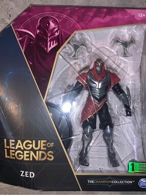 Zed League of Legends 6” Action Figure - Red & Black